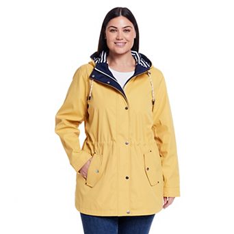 Plus Size Weathercast Hooded Nautical Anorak Jacket
