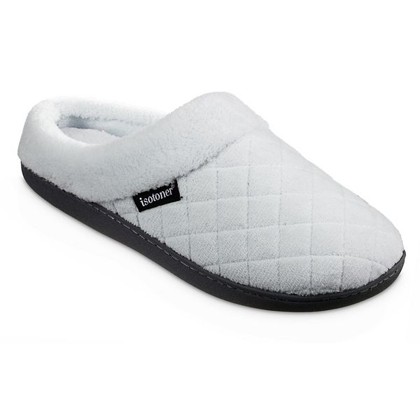 isotoner Diamond Quilted Microterry Hoodback Women's Slippers