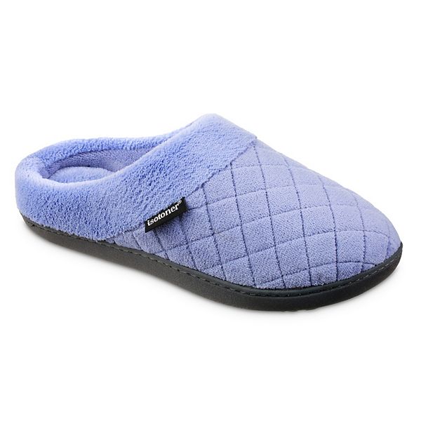 isotoner Diamond Quilted Microterry Hoodback Women's Slippers