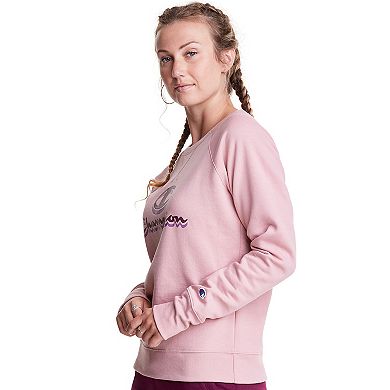 Women's Champion® Powerblend Graphic Crewneck Sweatshirt
