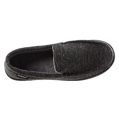 isotoner Preston Heather Knit Men's Moccasin Slippers