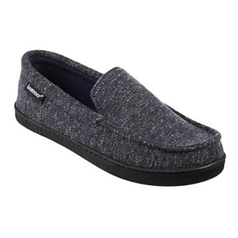 isotoner Preston Heather Knit Men's Moccasin Slippers
