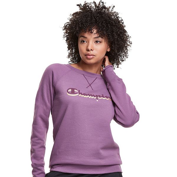 Women's Champion® Powerblend Fleece Graphic Crewneck Sweatshirt