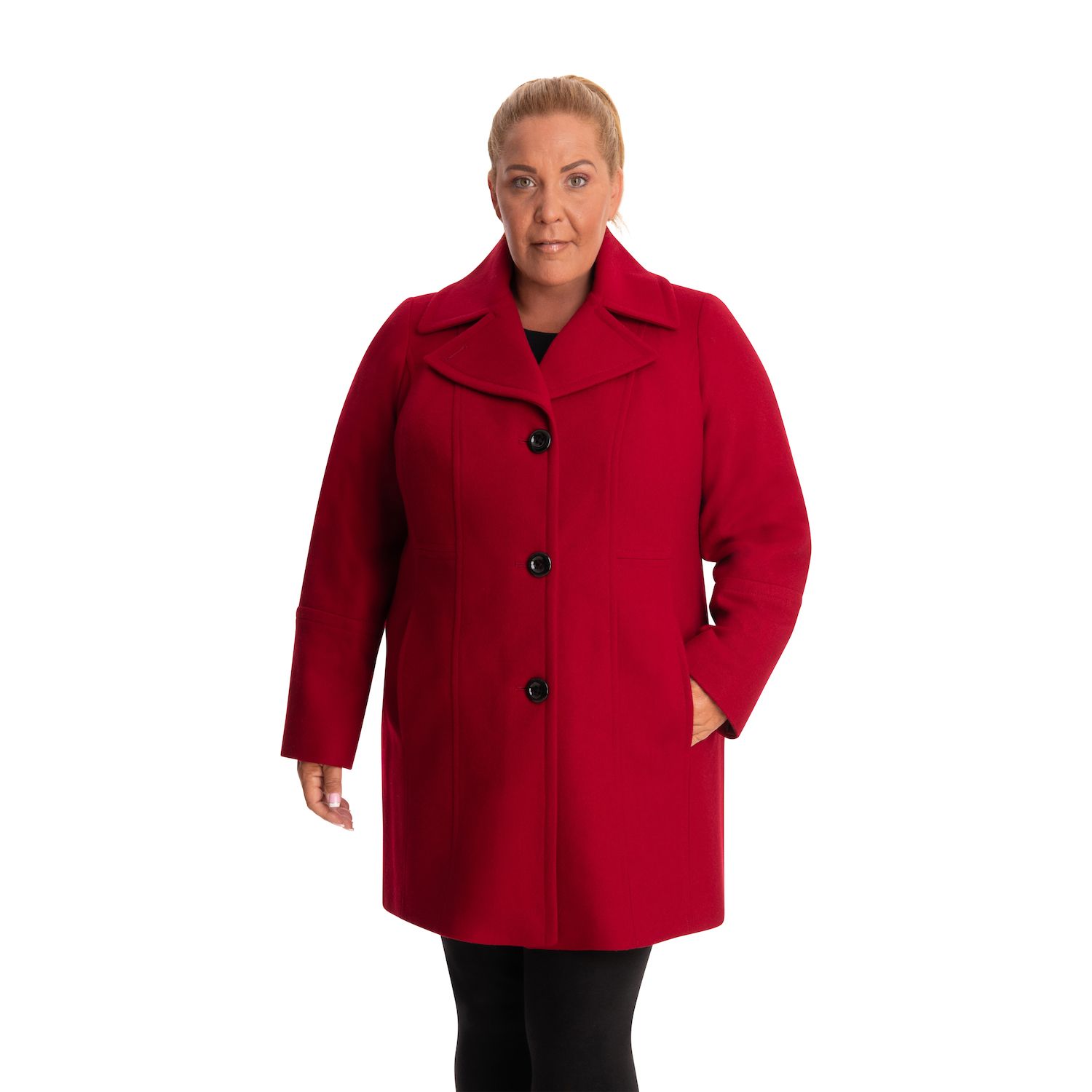 mid length dress coat