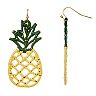 LC Lauren Conrad Thread-Wrapped Pineapple Drop Earrings