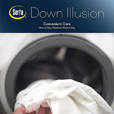 Serta Down Illusion Antimicrobial Down-Alternative All Season Comforter