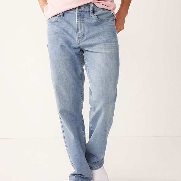 Light-wash loose-fit jeans - Men