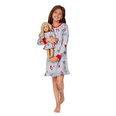 Girls 4-16 Jammies For Your Families® Penguin & Friends Night Gown ...