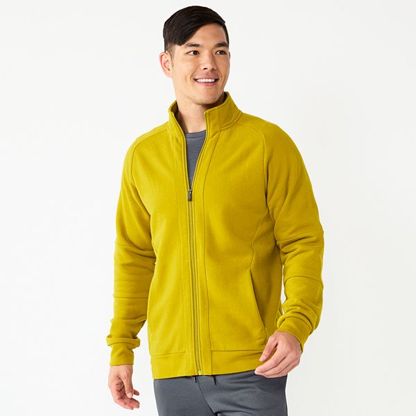 Men's Tek Gear Ultra Soft Fleece Hoodie Flame Yellow XL Kangaroo Pocket MSR  $35
