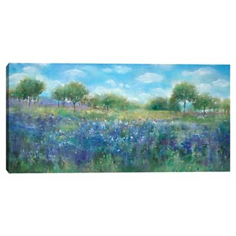 Masterpiece Bluebonnets Hill Canvas Wall Art