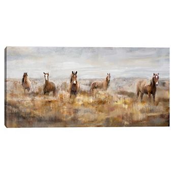Masterpiece Morning Herd Horse Canvas Wall Art