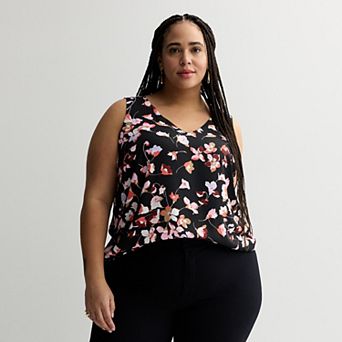 Plus Size Nine West Essential V-Neck Tank Top