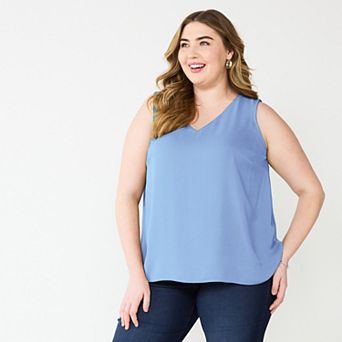 Plus Size Nine West Essential V-Neck Tank Top