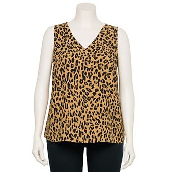 Plus Size Nine West Essential V-Neck Tank Top