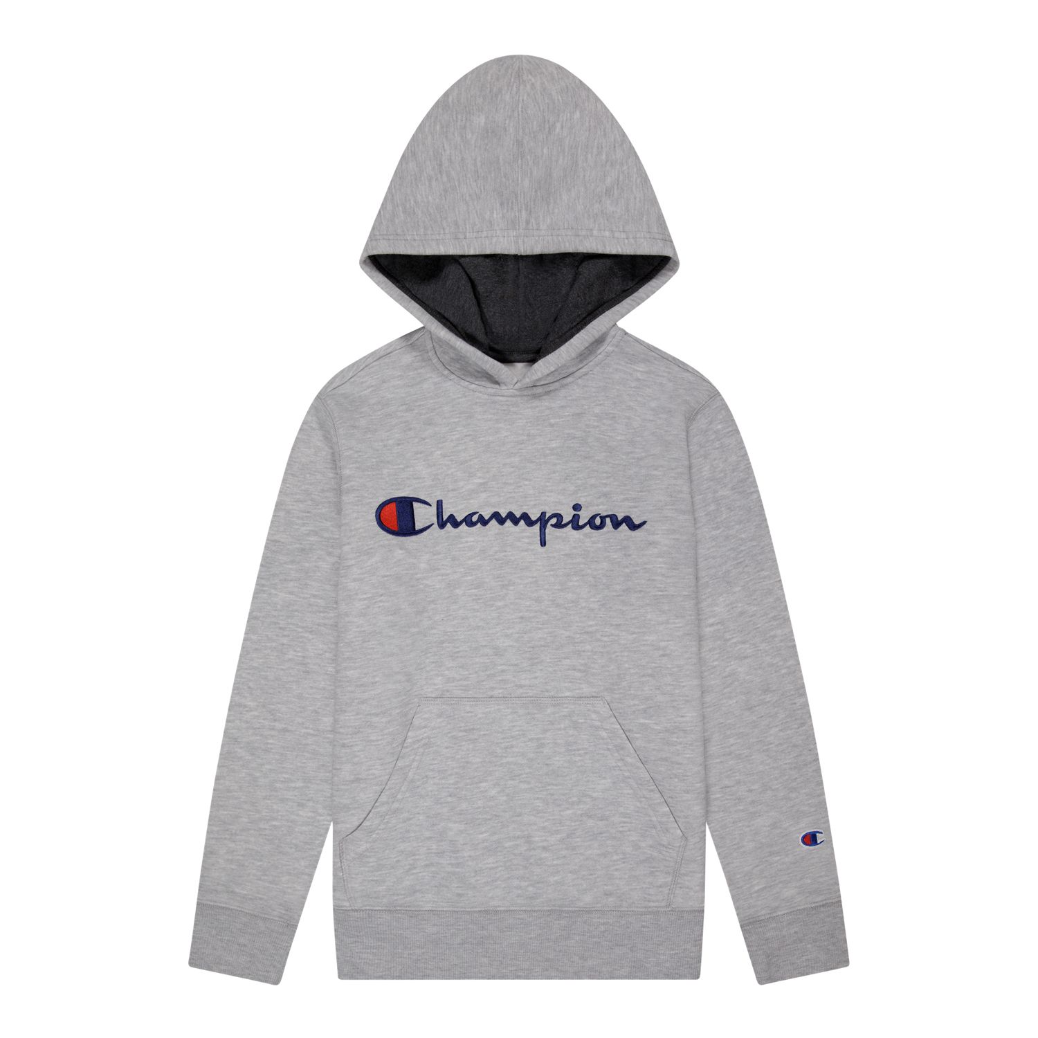 gray champions hoodie
