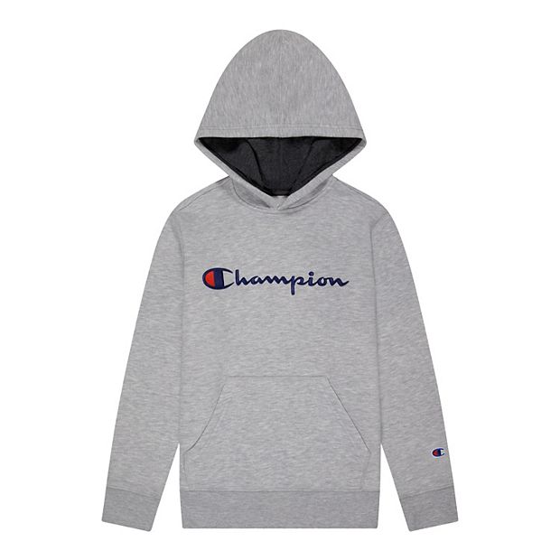 Boys Champion® Fleece Logo Pullover Hoodie