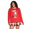 Plus Size Jammies For Your Families® Top & Shorts Pajama Set
