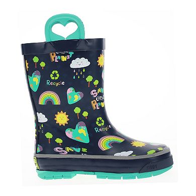 Western Chief Save Our Planet Girls' Waterproof Rain Boots