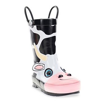 Western Chief Colbie Cow Kids' Waterproof Rain Boots