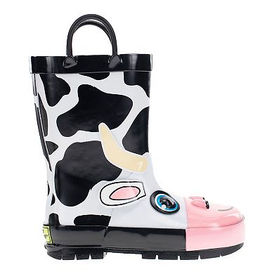 Western Chief Colbie Cow Kids' Waterproof Rain Boots