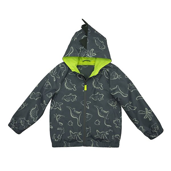 Newboen Toddler Baby Boys Dinosaur Coat Long Sleeve Gray Hooded Jacket Outerwear 