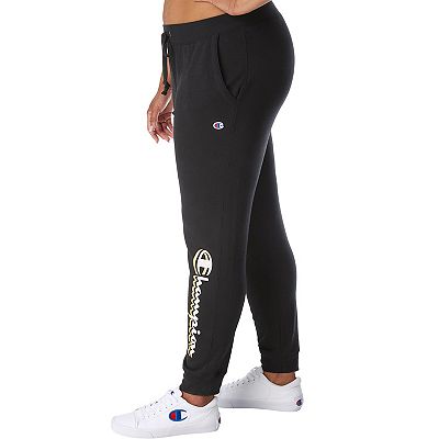 Plus Size Champion Powerblend Fleece Graphic Joggers