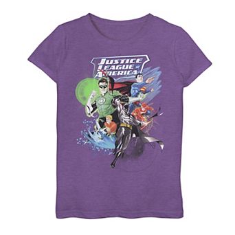 Girls 7-16 DC Comics Justice League Of America Sketched Modern Graphic Tee