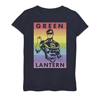 Girls 7-16 DC Comics Green Lantern Rainbow Portrait Graphic Tee