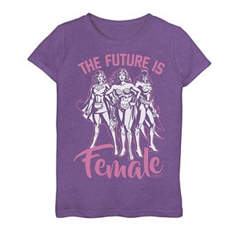Girls 7-16 DC Comics Justice League The Future Is Female Graphic Tee