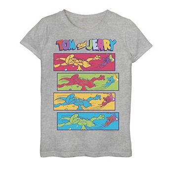 Girls 7-16 Tom And Jerry Cat And Mouse Boxed Up Graphic Tee