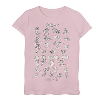 Girls 7-16 Tom And Jerry Character Art Graphic Tee