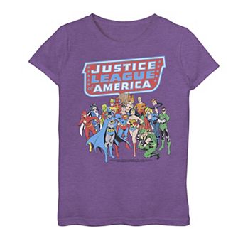 Girls 7-16 DC Comics Justice League Of America Group Shot Graphic Tee