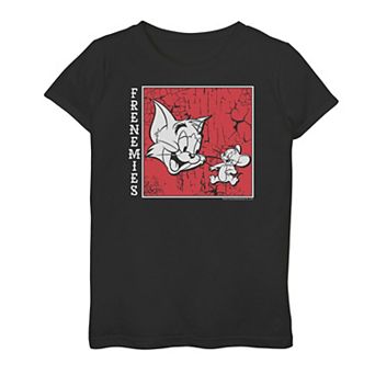 Girls 7-16 Tom And Jerry Frenemies Streetwear Poster Graphic Tee