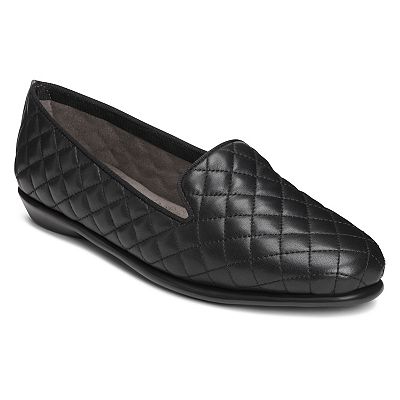 Aerosoles Betunia Women s Loafers Size 8 Black Quilted