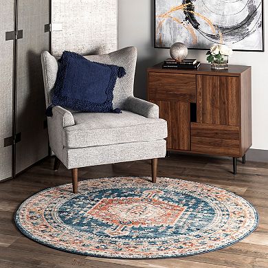 nuLOOM Harley Barbed Mast Medallion Rug