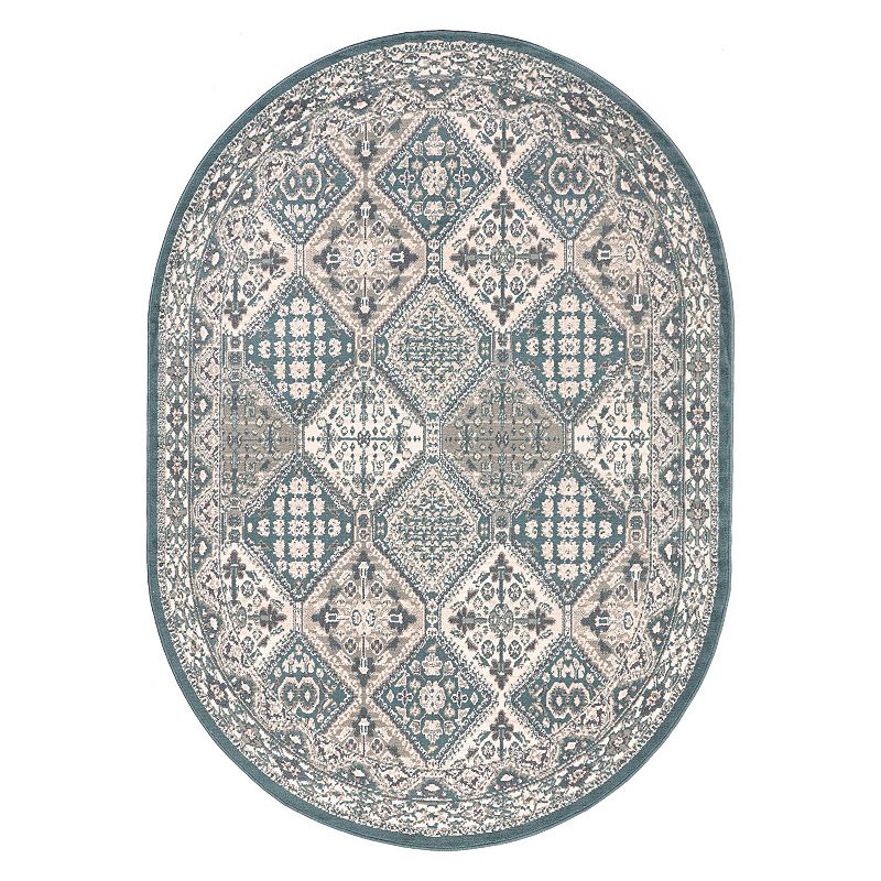 nuLOOM Vintage Tile Becca Rug, Blue, 9X12 Ft