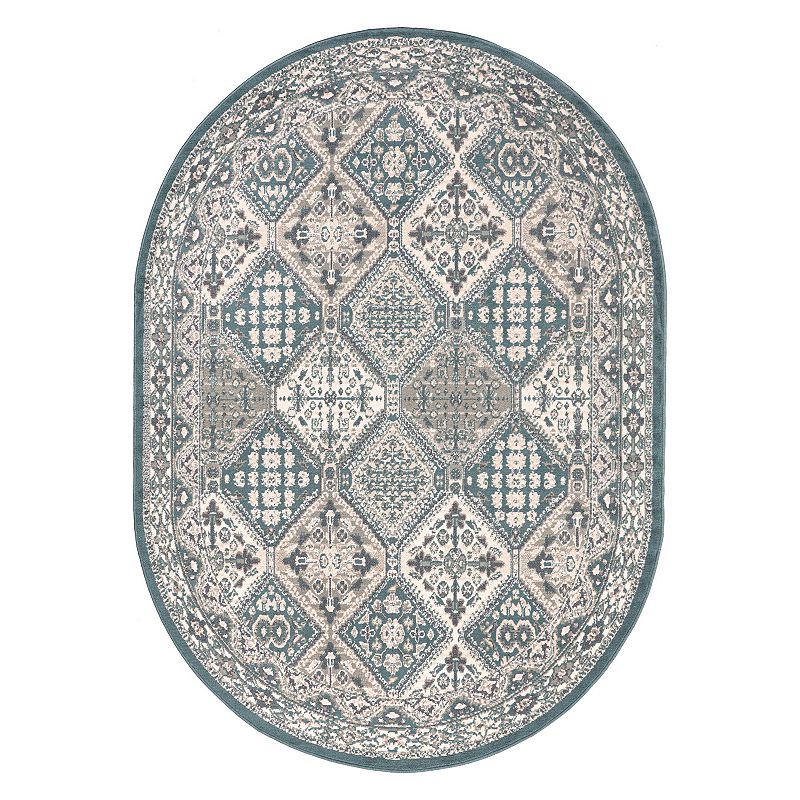 nuLOOM Vintage Tile Becca Rug, Blue, 10X14 Ft