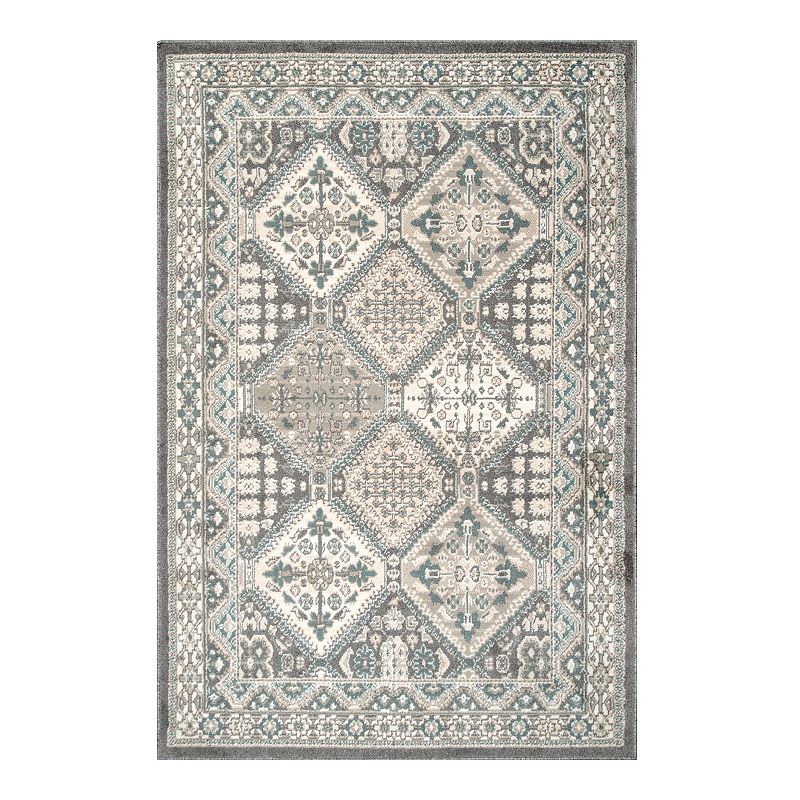 nuLOOM Vintage Tile Becca Rug, Grey, 10X14 Ft