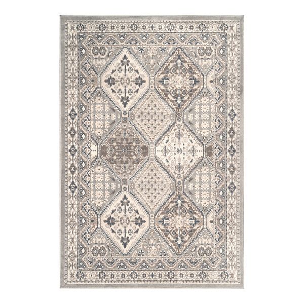 Photo 1 of 2 Ft.-6 in. X 10 Ft. Skye Power Loomed Traditional Rectangle Rug, Ivory & Berry
