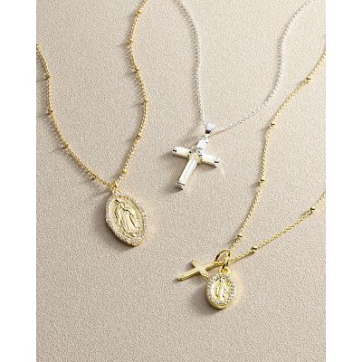 CROSS NECKLACE W/CRYSTALS CRYSTAL CROSS NECKLACE W/CRYSTALS CRYSTAL
