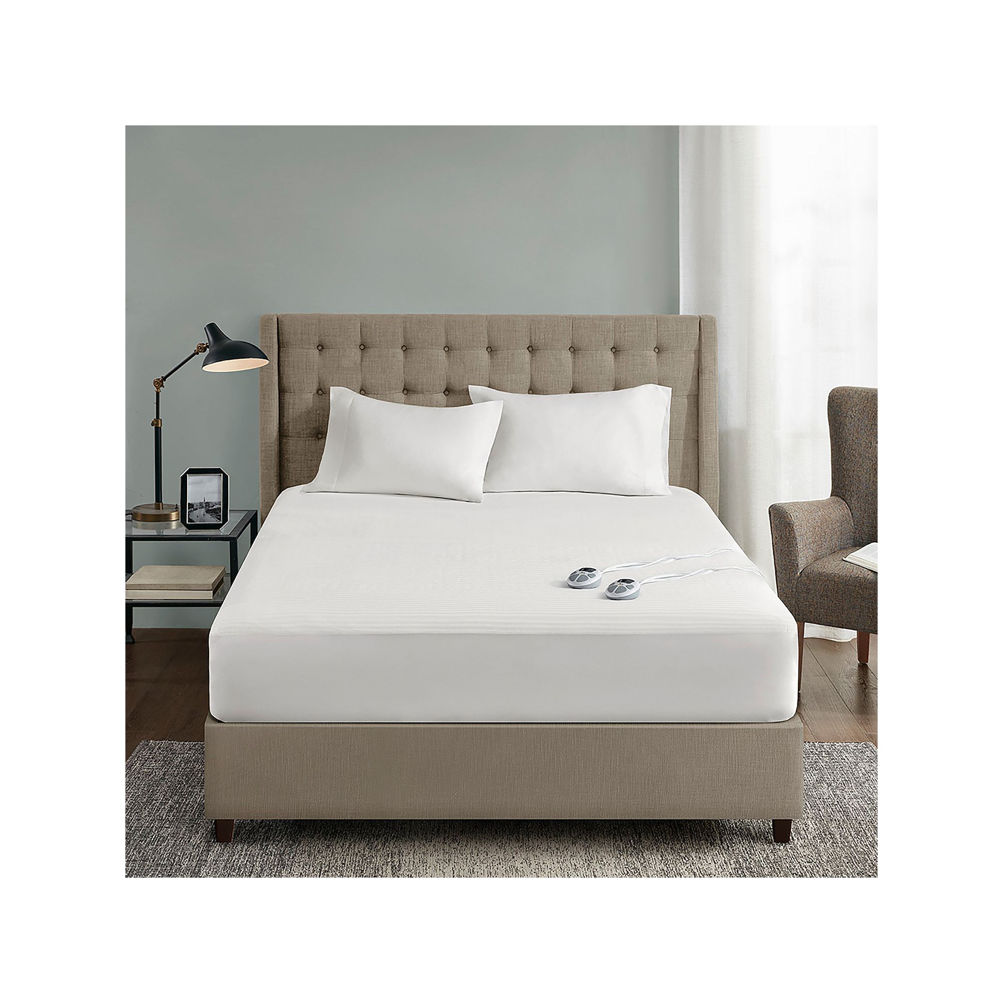 Serta® Heated Waterproof Mattress Pad, White