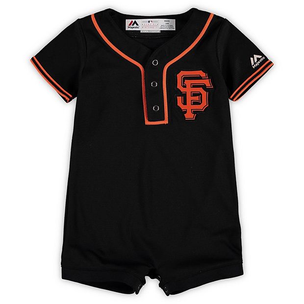 Infant Majestic Black San Francisco Giants Playtime Jersey