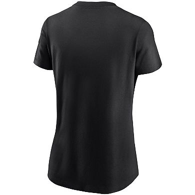 Women's Nike Black Colorado Rockies Wordmark T-Shirt