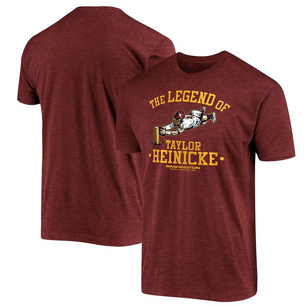 Men's Taylor Heinicke Burgundy Washington Football Team The Legend of  Taylor Heinicke T-Shirt