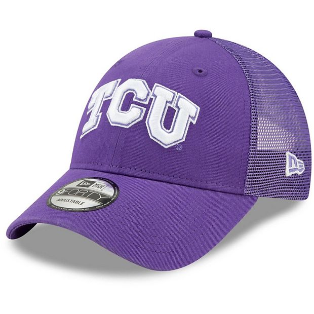 Men's New Era Purple TCU Horned Frogs Logo Basic 59FIFTY Fitted Hat