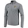 Men's Nike Heathered Gray Pittsburgh Pirates Team Logo Element Performance Half-Zip Sweatshirt