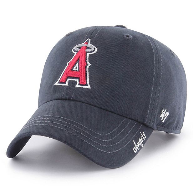 47 Men's Los Angeles Angels Black Clean Up Adjustable Hat