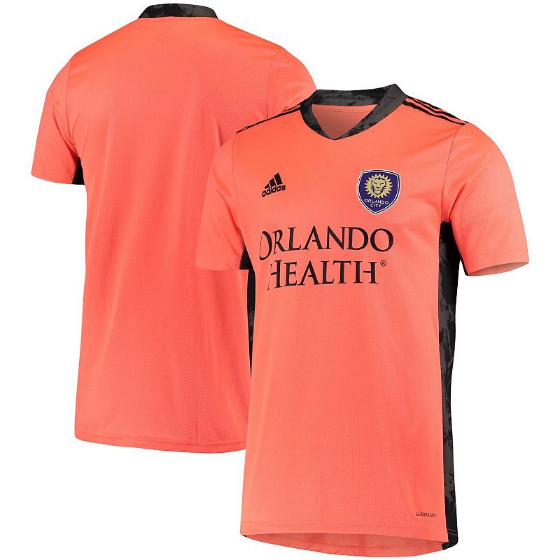 Mens adidas Orange Orlando City SC Replica Goalkeeper Jersey, Size: Small