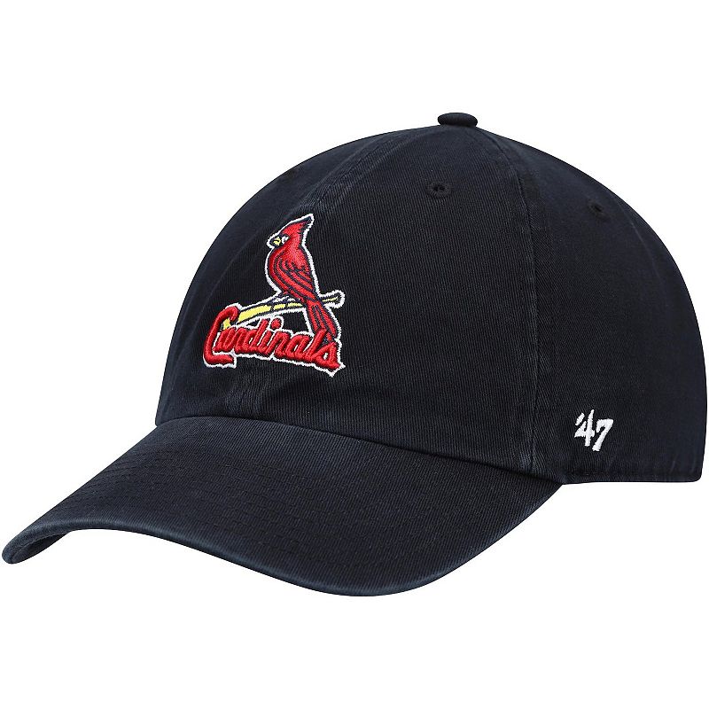 Mens 47 Navy St. Louis Cardinals Clean Up Adjustable Hat, CRD Blue