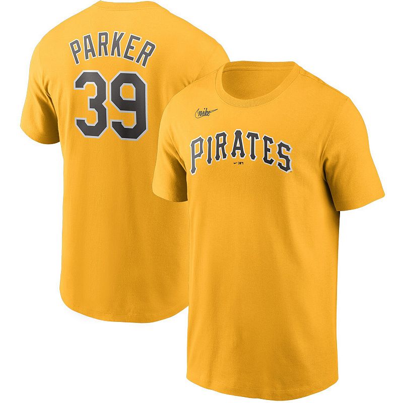 Mens Nike Dave Parker Gold Pittsburgh Pirates Name & Number T-Shirt, Size: